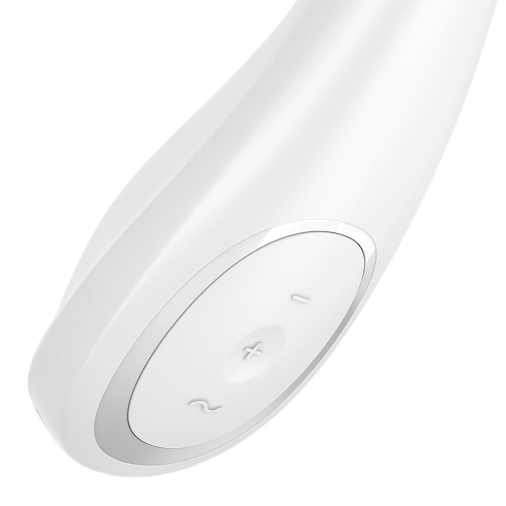 Satisfyer G-Spot Wave 2 - White - White 23.6 cm USB Rechargeable Flicking Tip Vibrator