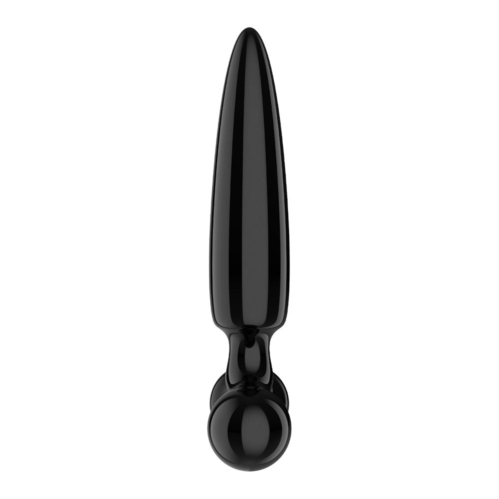 Satisfyer Triple Crystal 1 - Black - Black Glass 3-in-1 Butt Plug