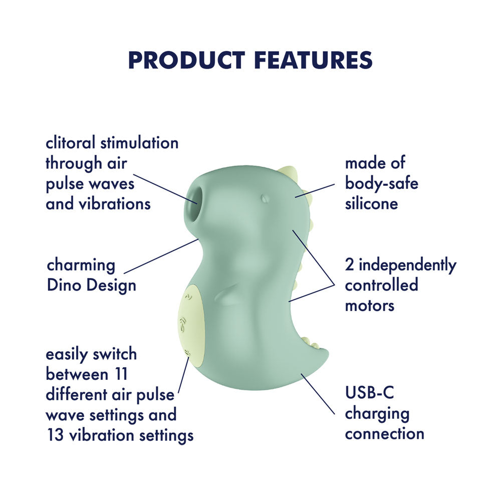 Satisfyer Din-OOOH - Mint Green USB Rechargeable Air Pulse Stimulator