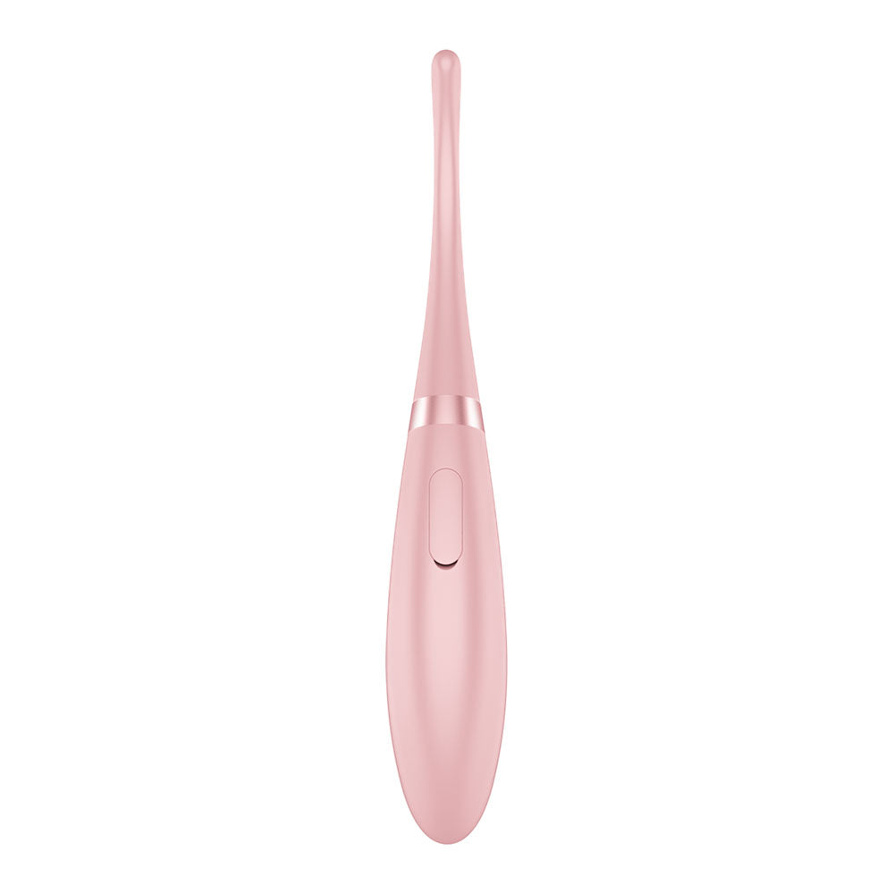 Satisfyer Tip Tease - Rose - Rose USB Rechargeable Vibrator with Twirling Tip