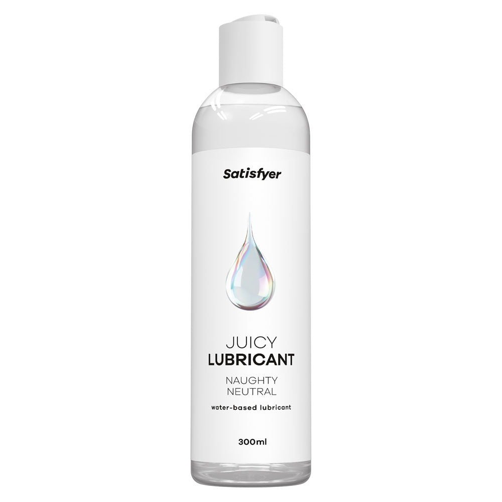 Satisfyer Juicy Lubricant 300 ml Naughty Neutral - Unscented Water Based Lubricant - 300 ml Bottle