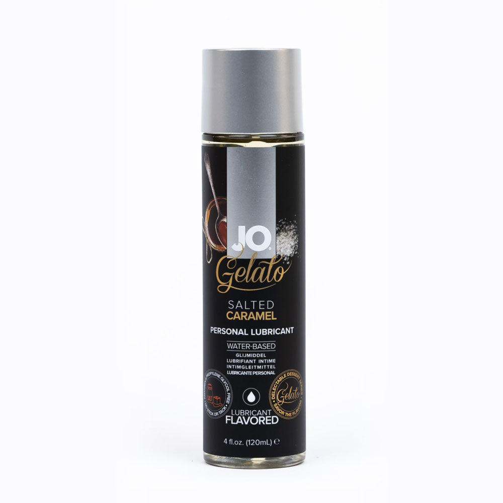 JO Gelato Salted Caramel Lube - 120 mL - Salted Caramel Flavoured Water Based Lubricant - 120 ml