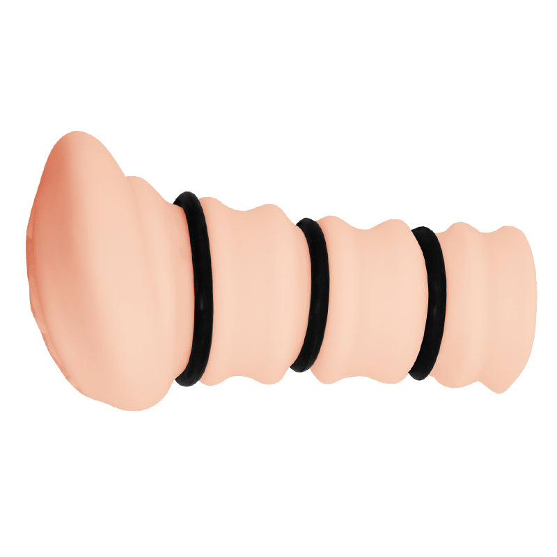 CRAZY BULL ROSSI Vagina Stroker - Flesh Vagina Stroker with Tightening Rings