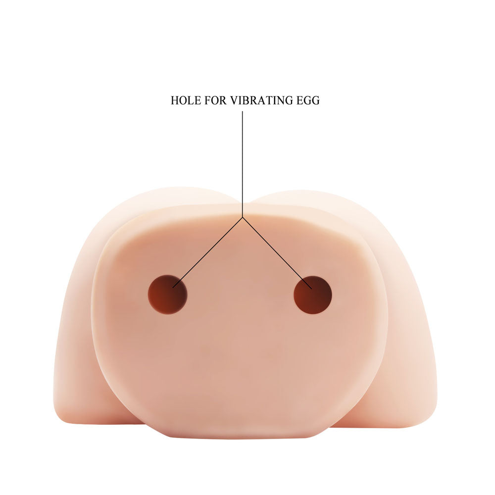 CRAZY BULL Vibrating Doggy Torso - Flesh Vibrating Doggy Style Torso Masturbator