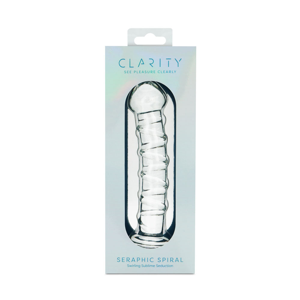 Clarity - Seraphic Spiral - Clear 16 cm Glass Dildo