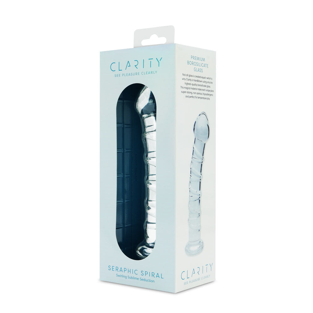 Clarity - Seraphic Spiral - Clear 16 cm Glass Dildo