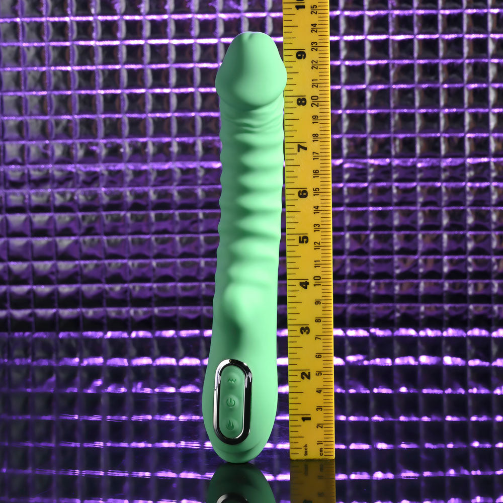Evolved FULL THROTTLE - Mint Green 24.1 cm USB Rechargeable Vibrator