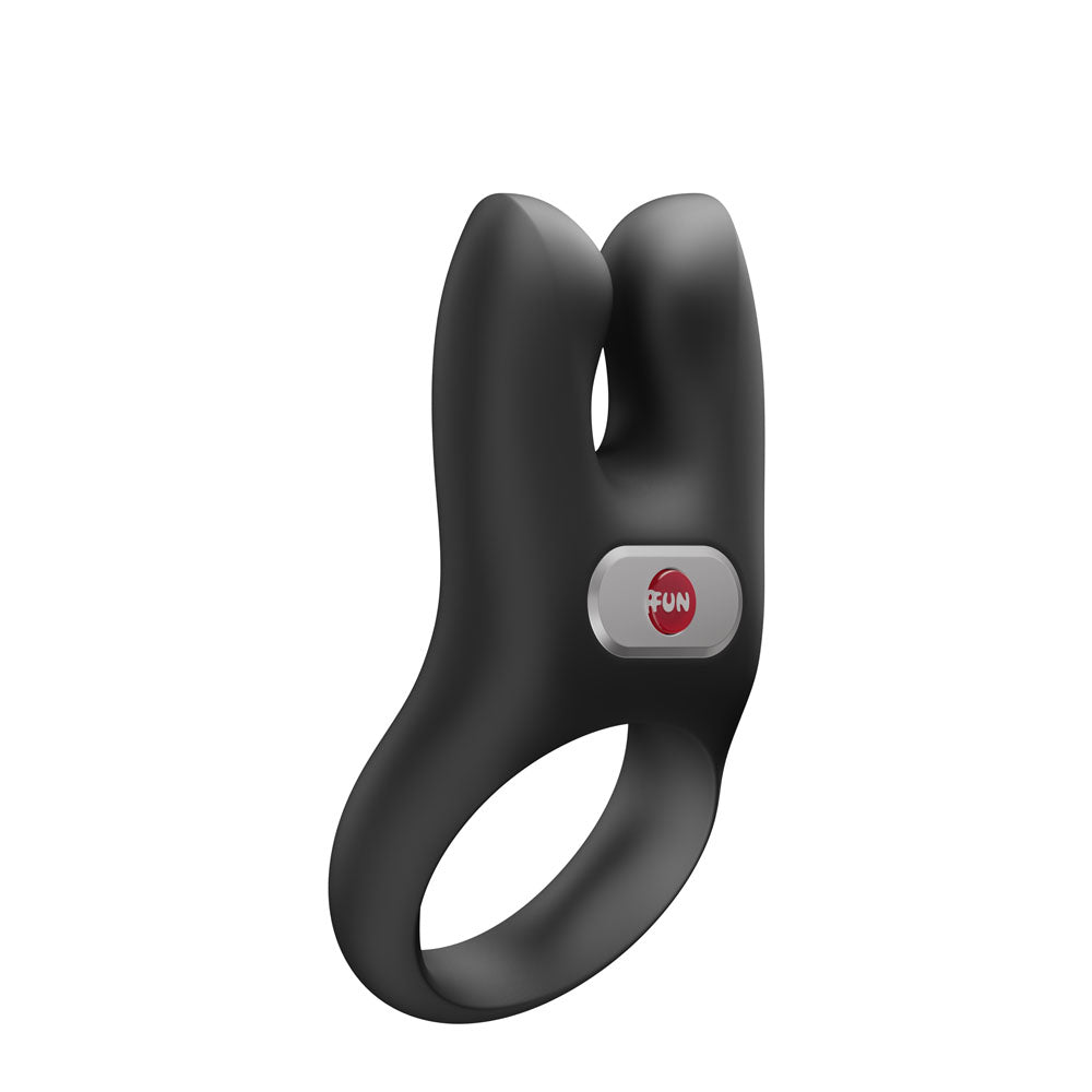 Fun Factory NOS PRO Black - Black USB-C Rechargeable Vibrating Cock Ring