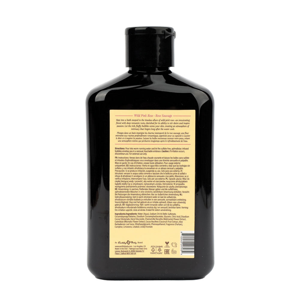 EB Hemp Seed Bubble Bath WILD PINK ROSE - 250 ml - Wild Pink Rose Scented Bubble Bath - 250 ml Bottle