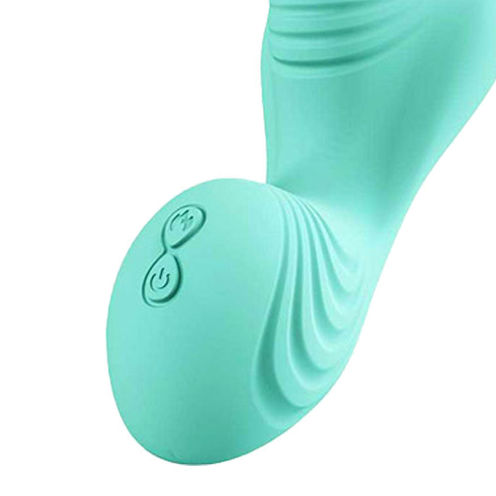 Adam & Eve THE WAVE RIDER - Teal USB Rechargeable Triple Stimulating Grinder Pad with Remote Control