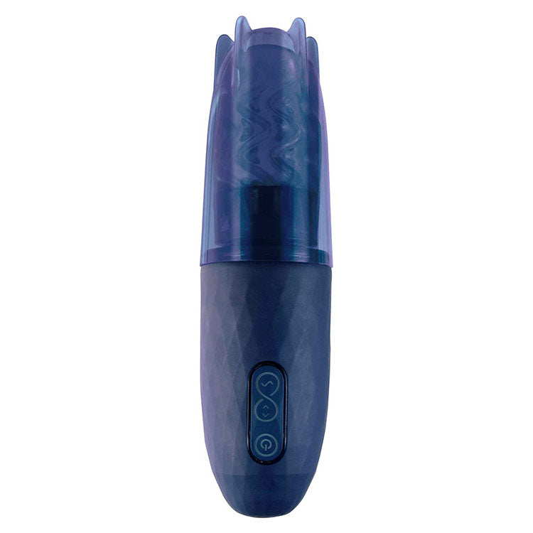 Adam & Eve ADAMS MAGNA MISSILE - Blue USB Rechargeable Thrusting & Spinning Auto Stroker