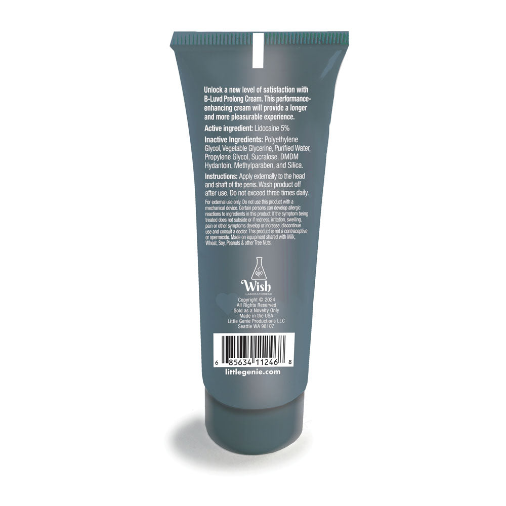 B-LUVD Erection Prolong Cream - Male Desensitising Cream - 59 ml Tube