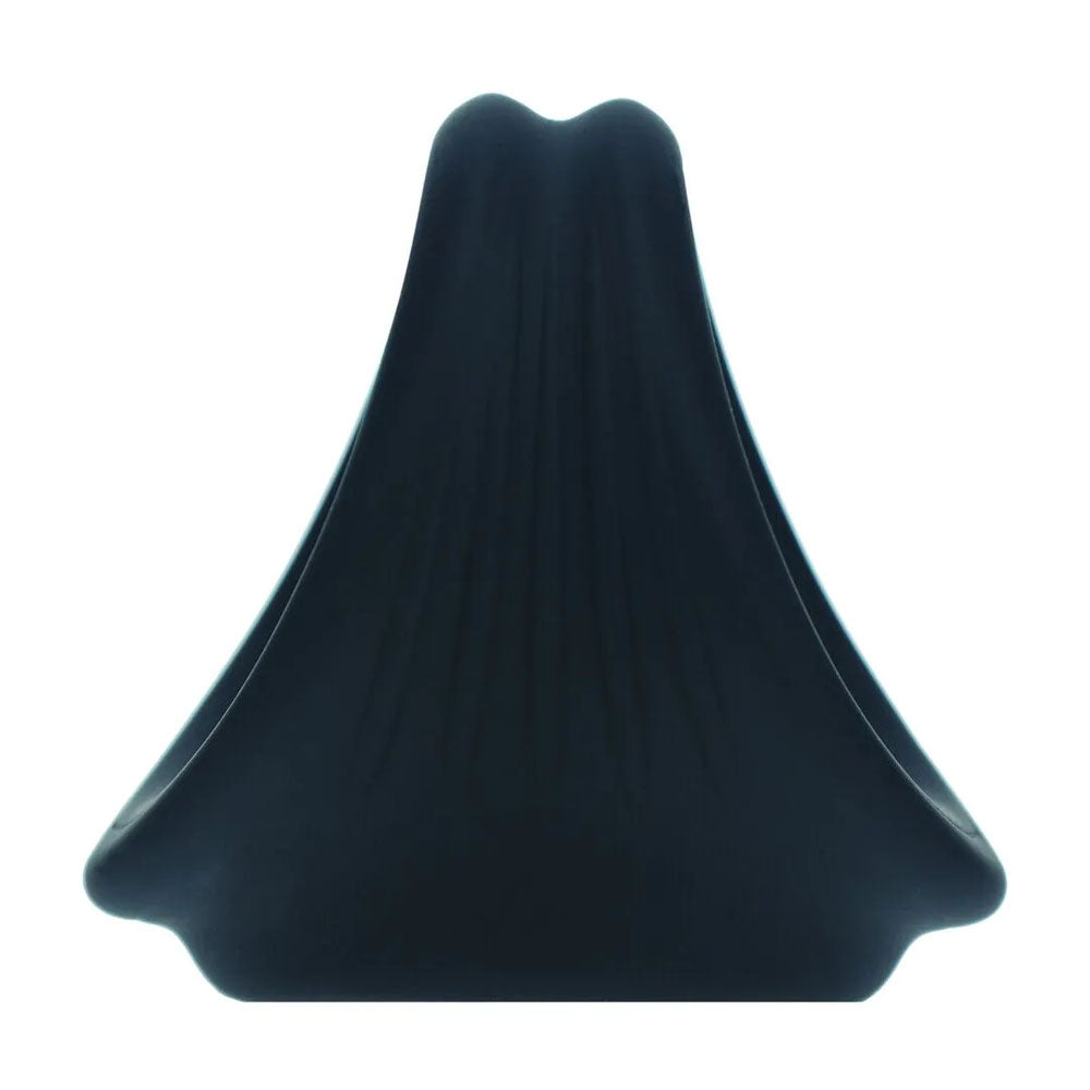 LEVELZ Silicone Cock & Ball Harness - Black - Black Cock & Ball Ring