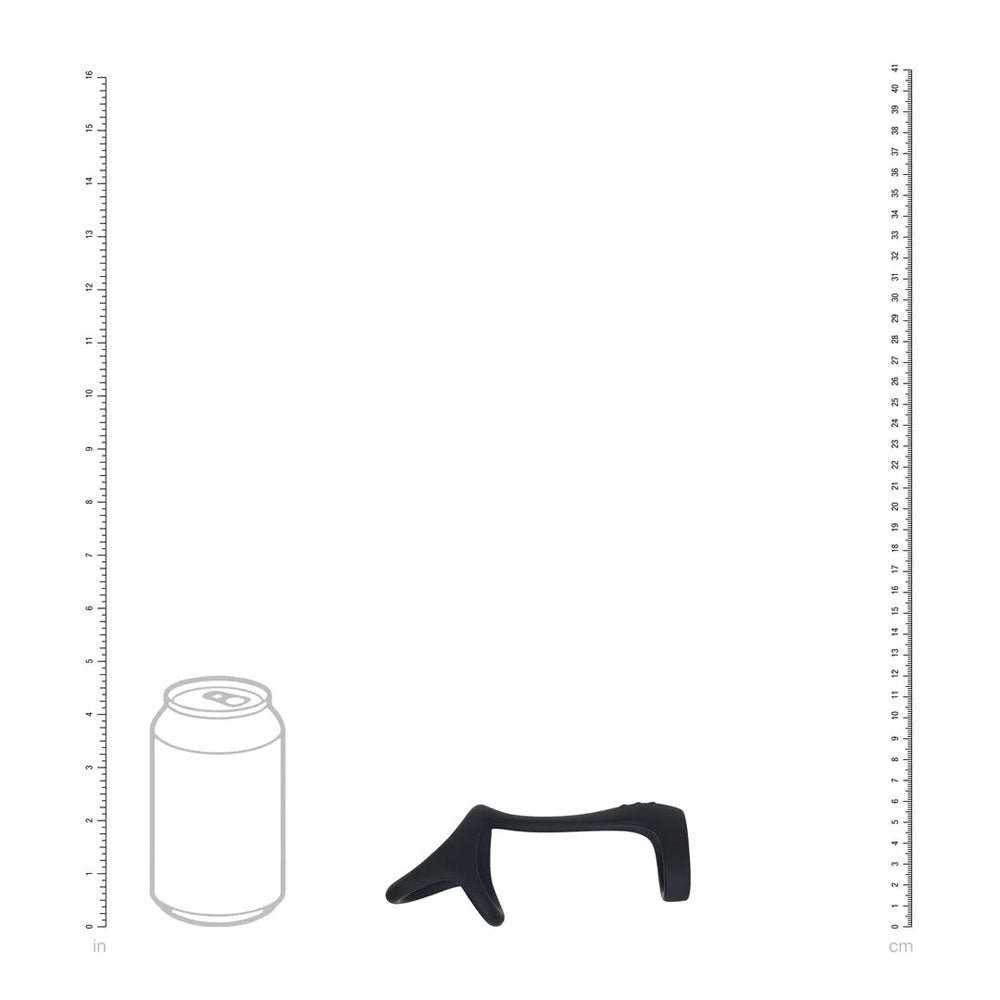 LEVELZ Tri O Silicone Shaft Cock & Ball Ring - Black Cock & Balls Ring