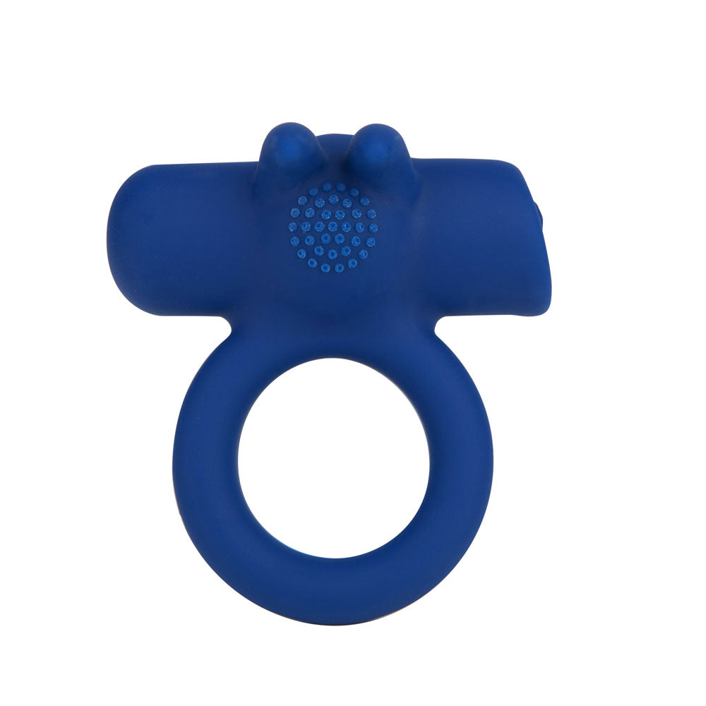 Maia HUXLEY - Blue - Blue USB Rechargeable Strong Vibrating Cock Ring