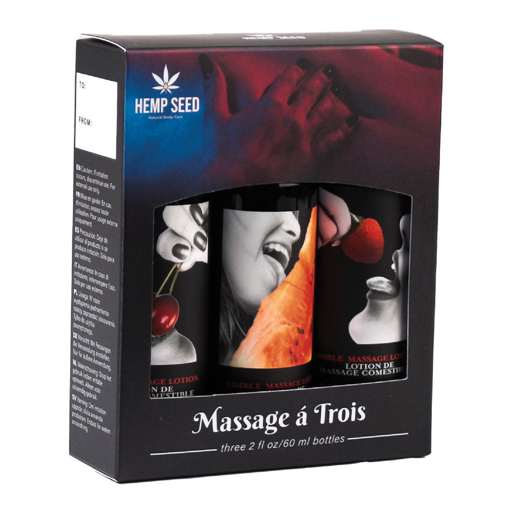 Hemp Seed Edible Massage A Trois