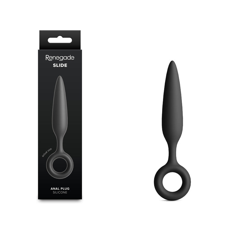 Renegade Slide - Black - Black 12.7 cm Anal Plug