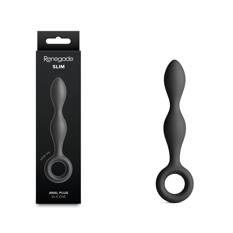 Renegade Slim - Black - Black 12.7 cm Anal Plug