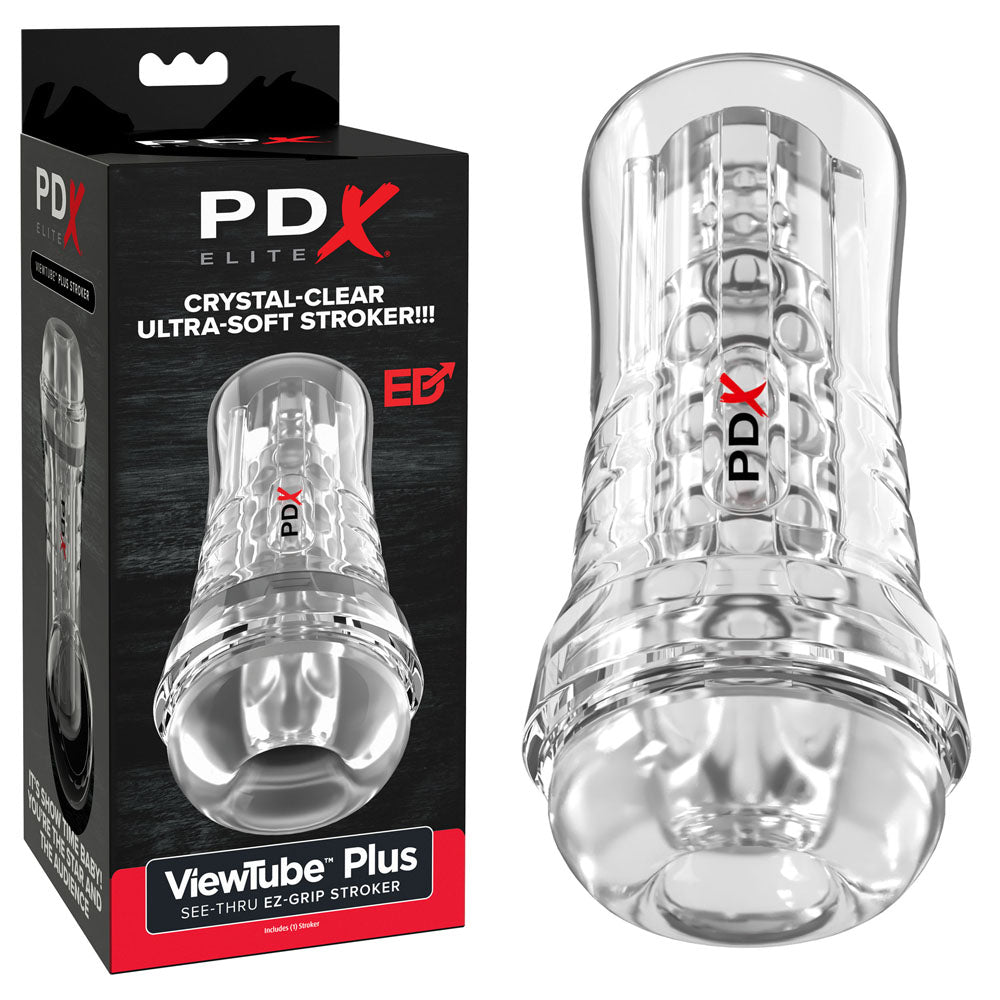 PDX Elite ViewTube EZ-Grip Stroker - Clear Stroker