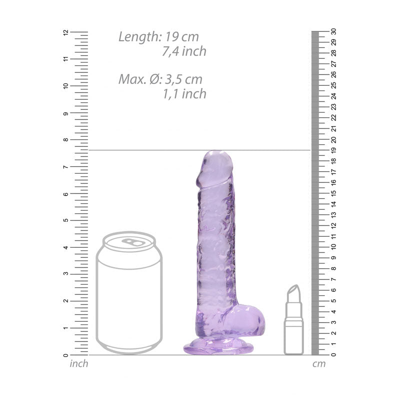 RealRock 7'' Realistic Dildo With Balls