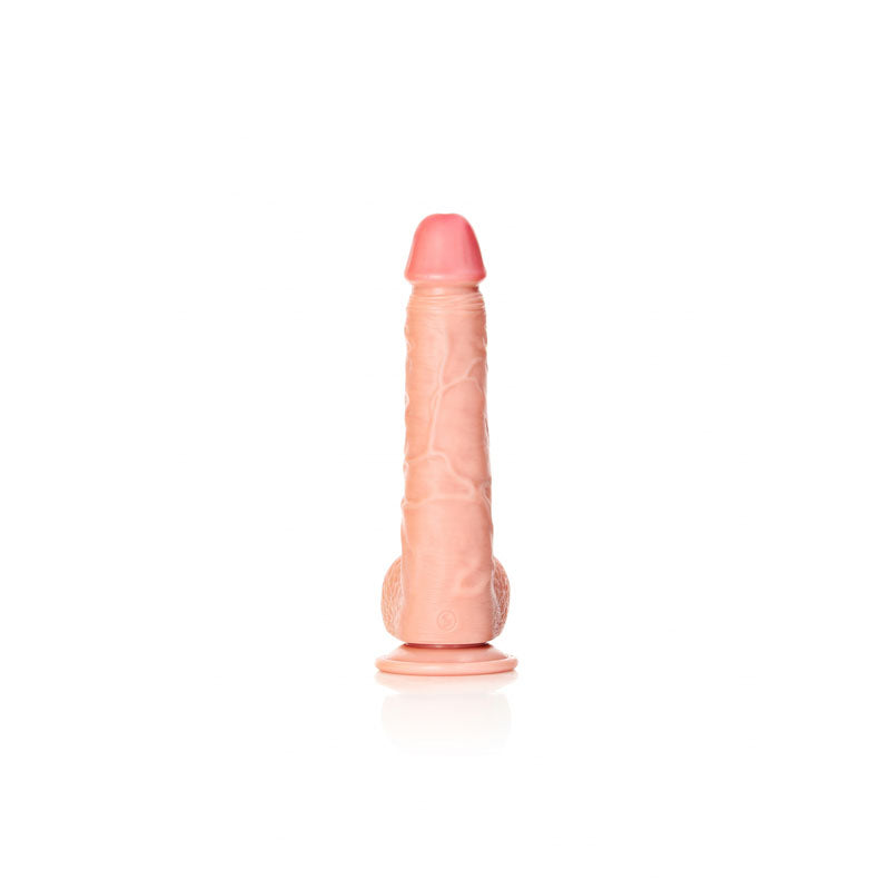 REALROCK Straight Realistic Dildo with Balls - 25.5 cm