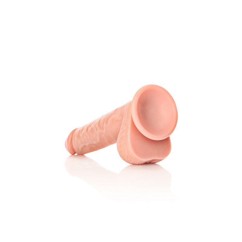 REALROCK Straight Realistic Dildo with Balls - 25.5 cm