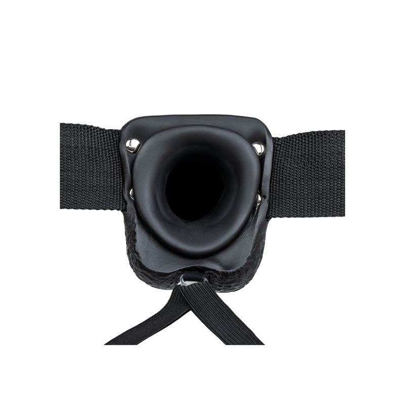 REALROCK Hollow Strapon with Balls - 23 cm Black
