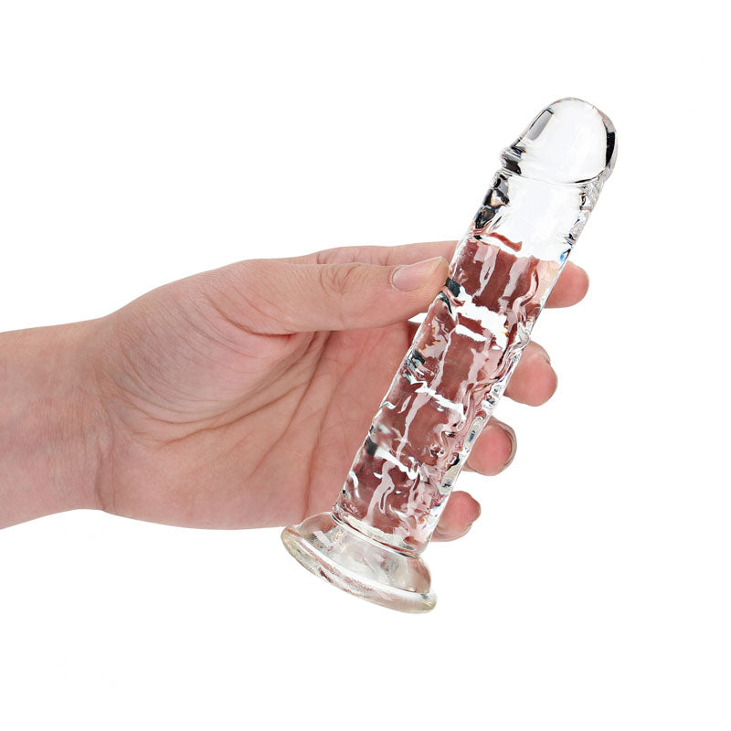 REALROCK 15.5 cm Straight Dildo - Clear