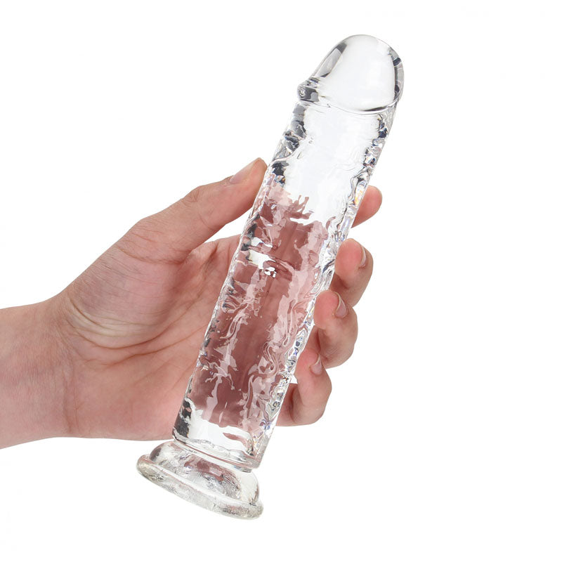 REALROCK 18 cm Straight Dildo - Clear