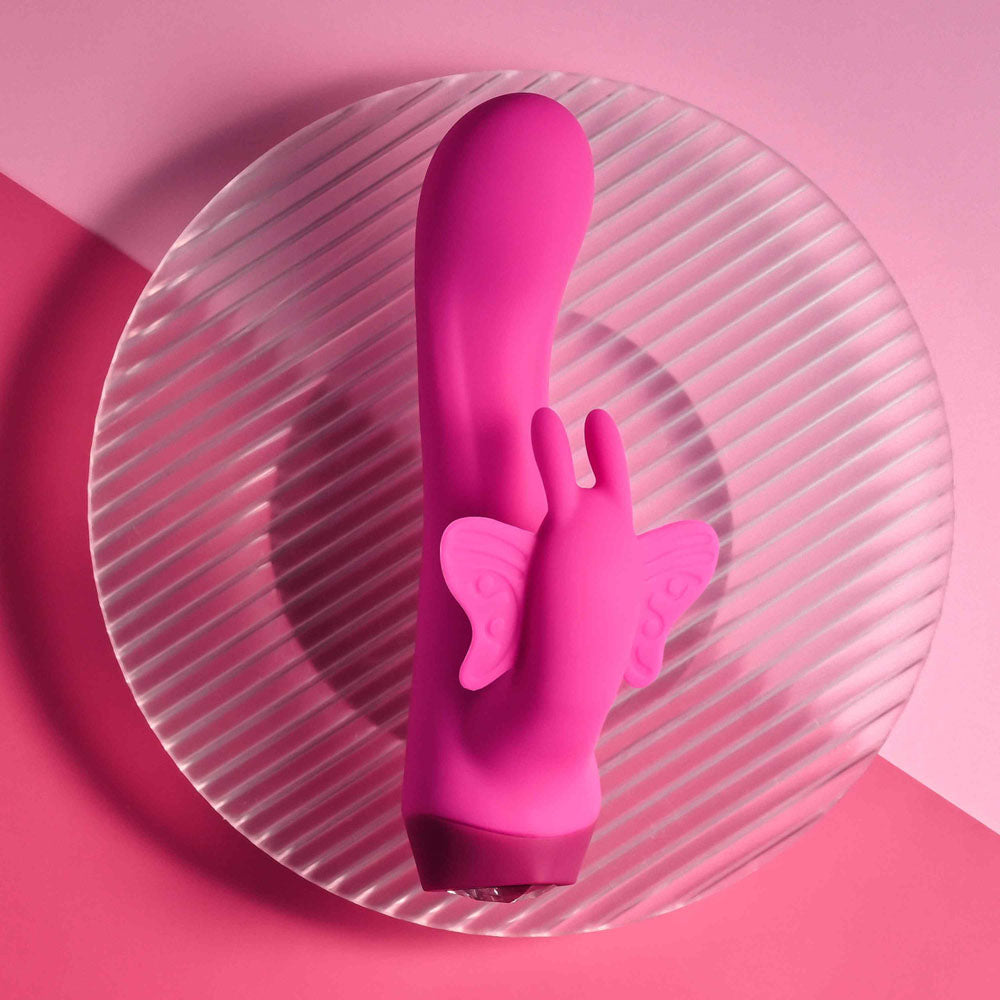 Selopa BUTTERFLY LOVE - Pink 13.8 cm USB Rechargeable Butterfly Vibrator
