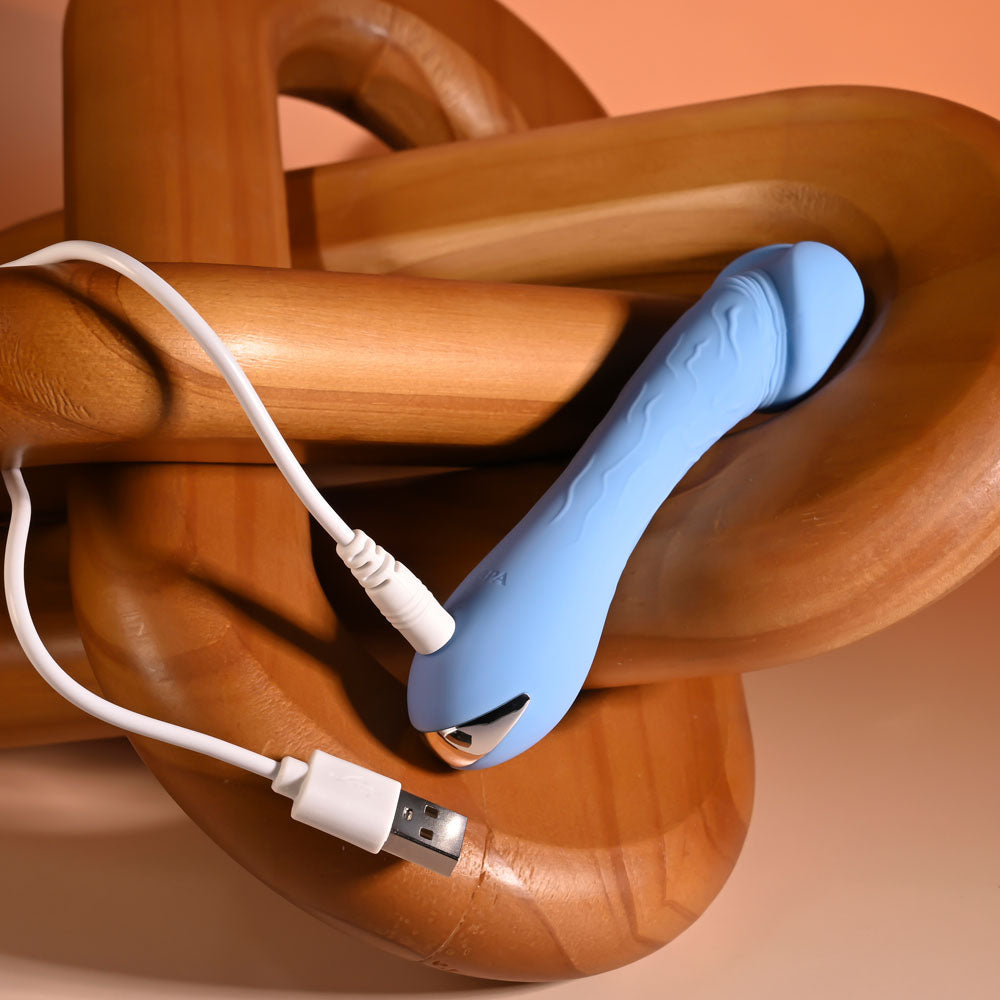 Selopa DAINTY DICK - Baby Blue 11.9 cm USB Rechargeable Mini Vibrator