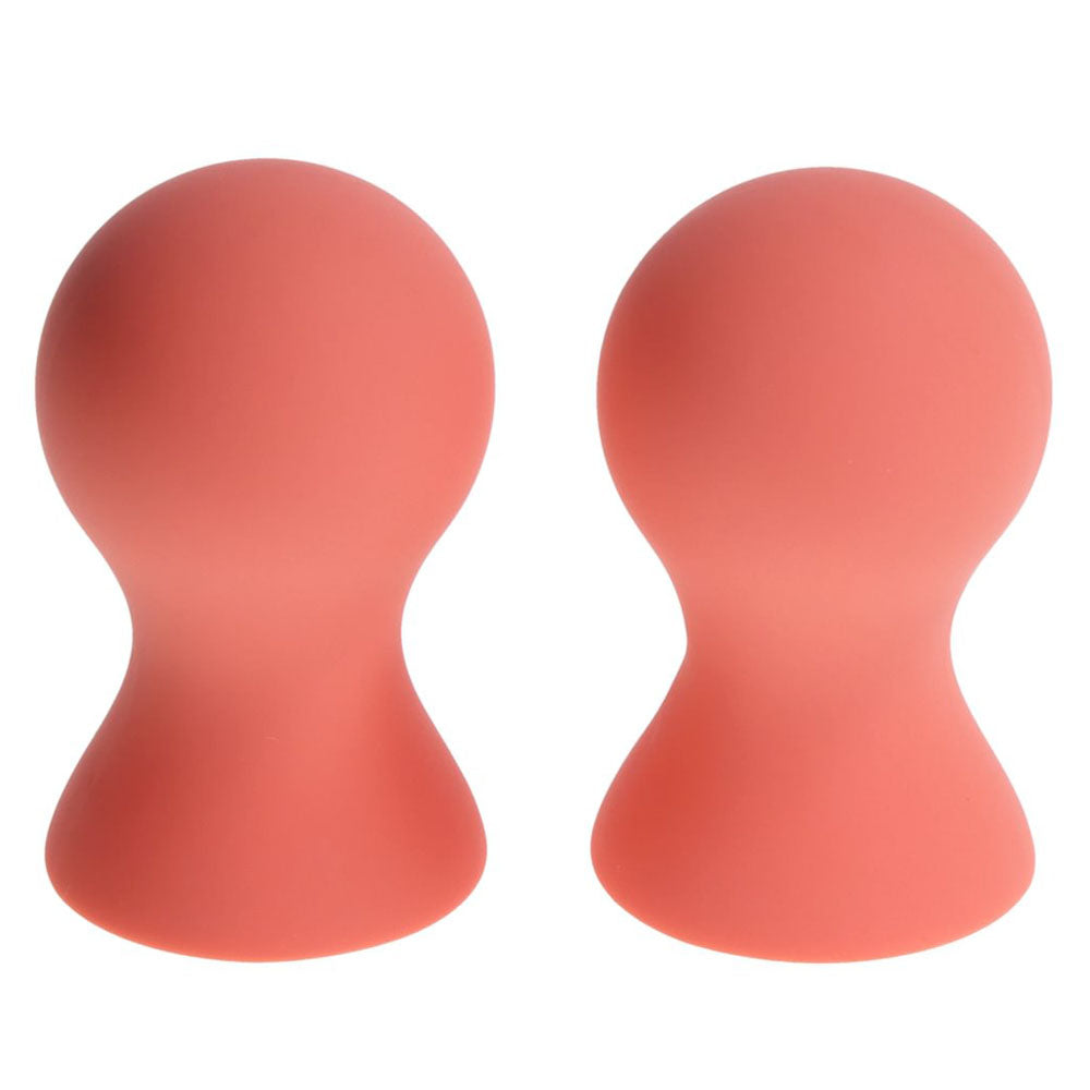 Sex & Mischief Peaches n CreaMe Silicone Nipple Suckers - Peach Nipple Suckers - Set of 2