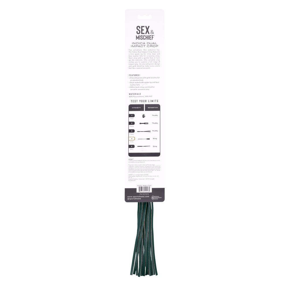 Sex & Mischief Indica Dual Impact Crop - Green Crop Whip