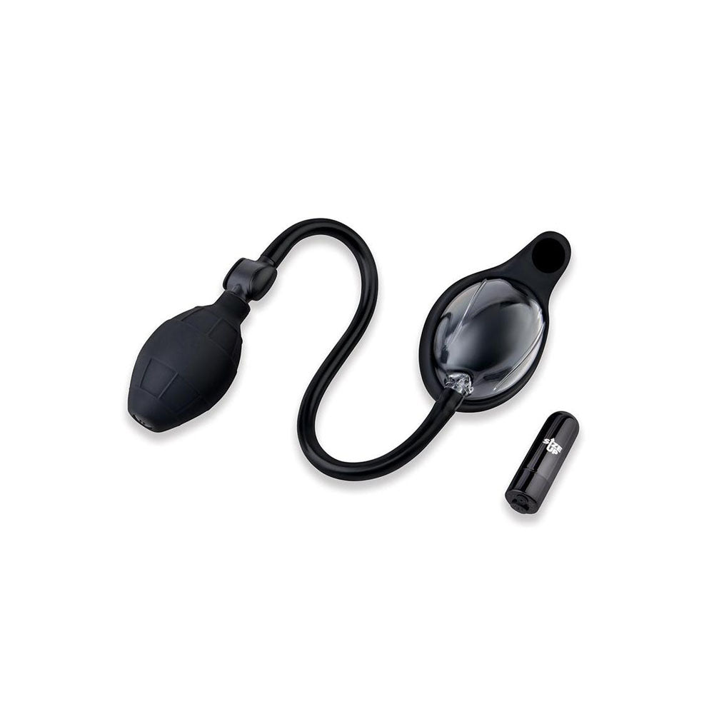 Size Up Vibrating Mini Pussy & Clitoral Pump - Clear USB Rechargeable Vibrating Vaginal and Clitoral Pump