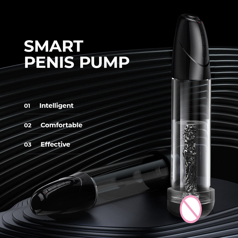 LuvPump Smart Penis Pump - Clear USB Rechargeable 2-in-1 Automatic Penis Pump