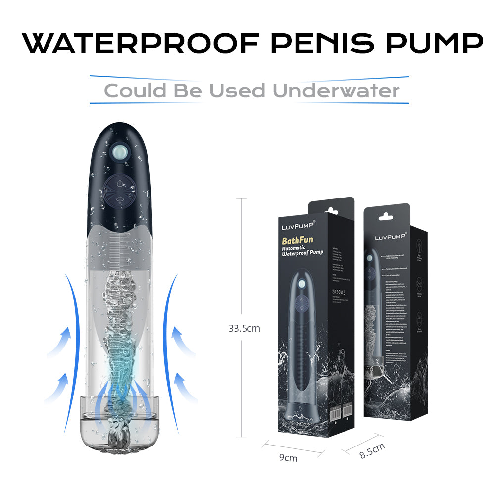 LuvPump BathFun - USB Rechargeable Waterproof Automatic Penis Pump