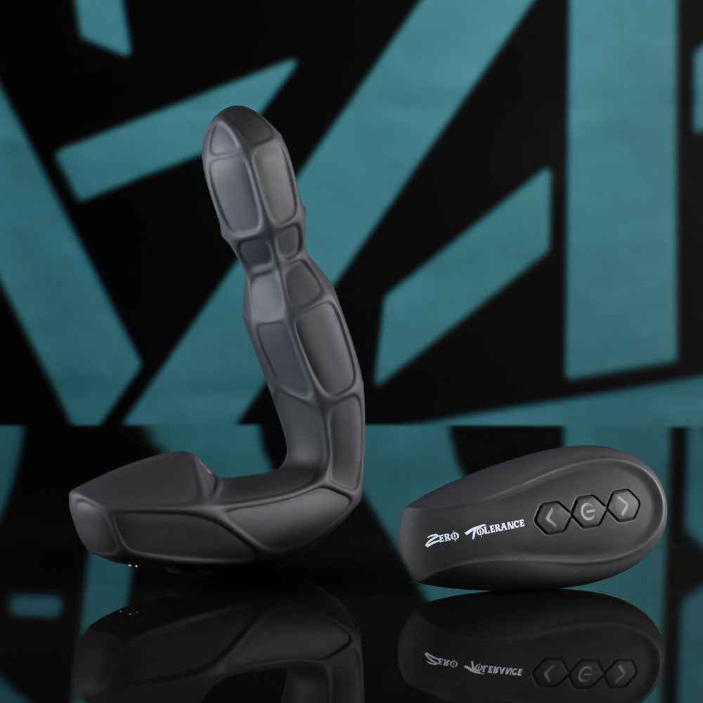 Zero Tolerance MR PROSTATE - Black 12.6 cm USB Rechargeable Prostate Massager with Wireless Remote