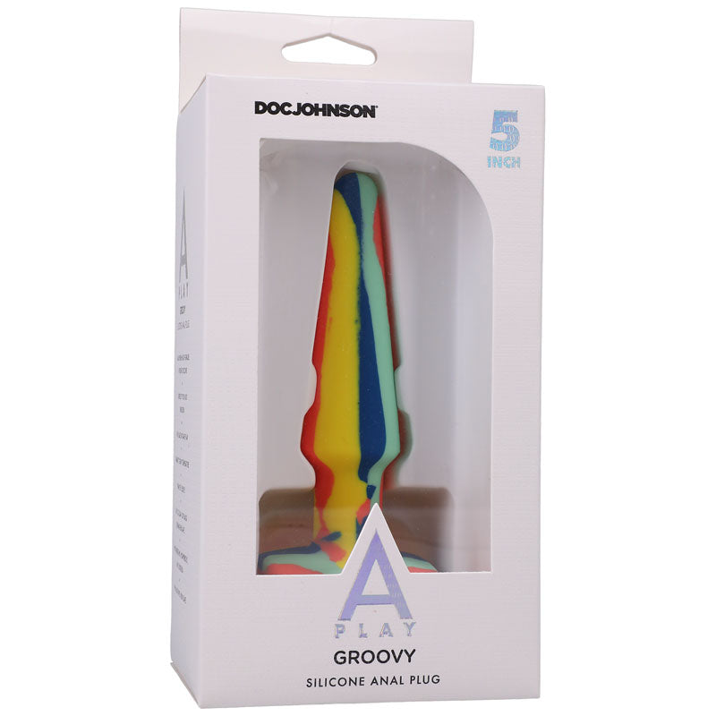 A-Play Groovy Silicone Anal Plug- 5 inch