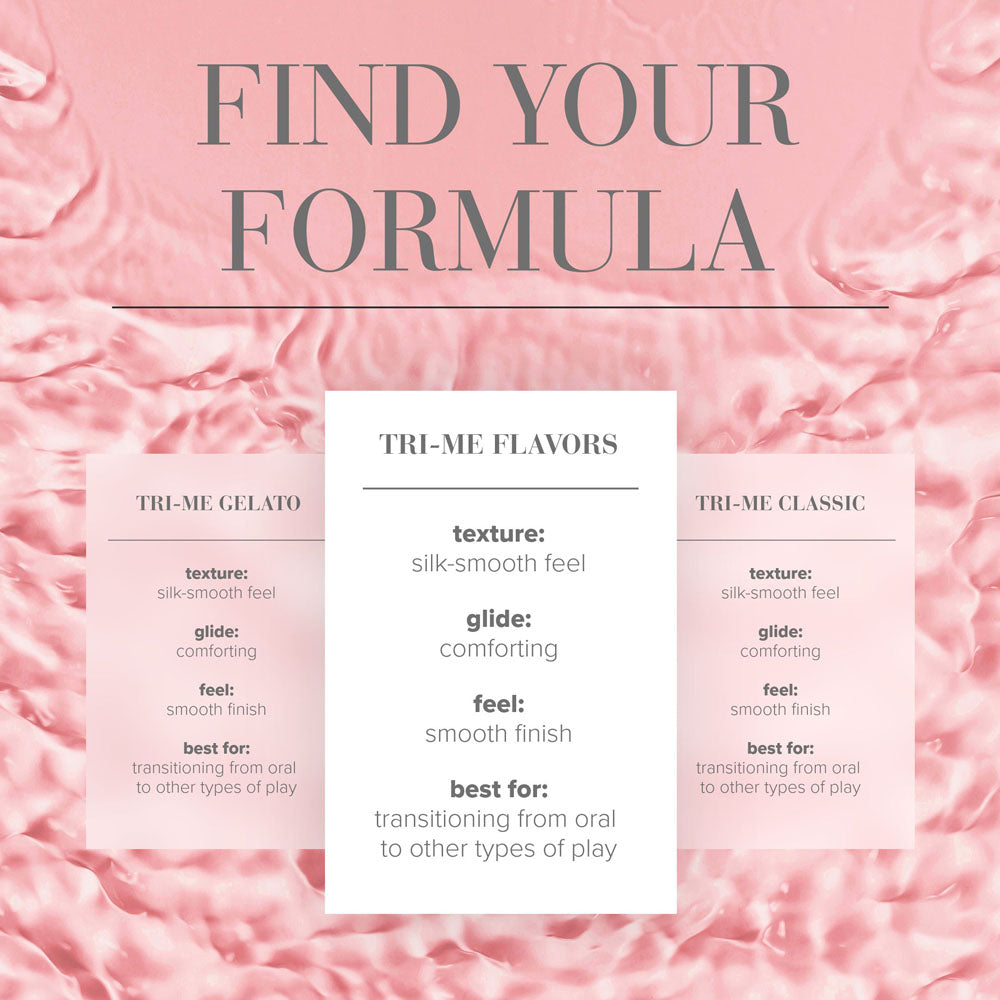 JO Tri-Me Triple Pack Flavours Gift Set - Strawberry, Watermelon and Tropic Passion Flavoured Lubes - 3 Pack