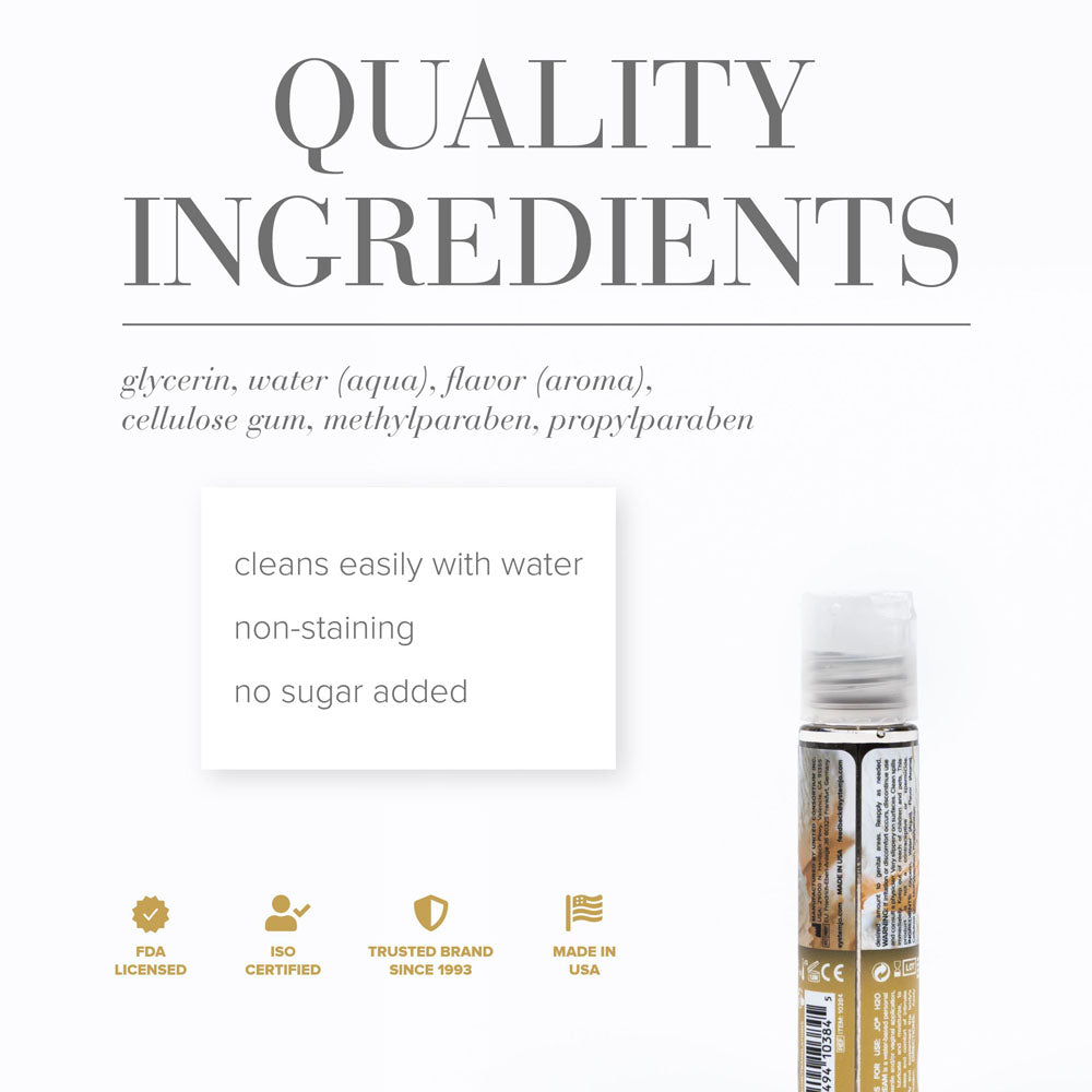 JO H2O Vanilla Cream Lube - 30 mL - Vanilla Flavoured Water Based Lubricant - 30 ml Bottle