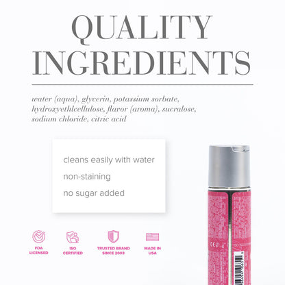 JO Candy Shop Cotton Candy Lube - 60 mL - Cotton Candy Flavoured Water Based Lubricant - 60 ml Bottle