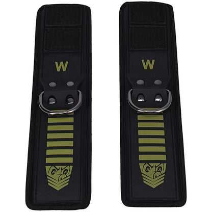 Fort Troff - Tactical Wrist Cuffs - Black/Green Restraints