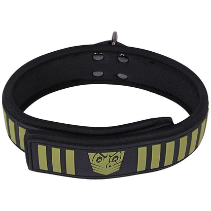Fort Troff - Tactical Collar & Leash - Black/Green Restraint