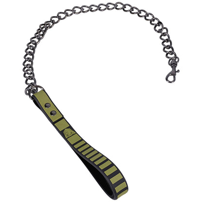Fort Troff - Tactical Collar & Leash - Black/Green Restraint