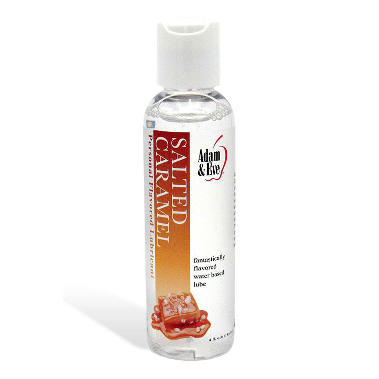 Adam & Eve SALTED CARAMEL Lubricant - Salted Caramel Flavoured Water Based Lubricant - 118 ml Bottle