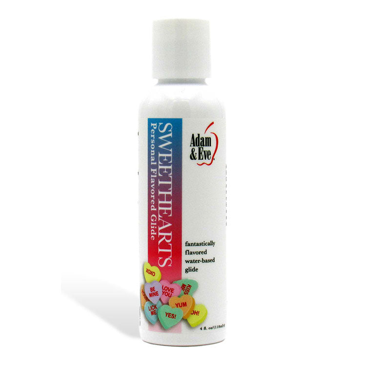 Adam & Eve SWEETHEARTS Lubricant - Candy Flavoured Water Based Lubricant - 118 ml Bottle