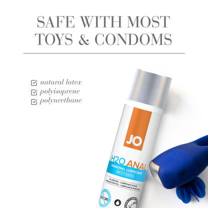 JO H2O Anal Lube - 240 mL - Water Based Anal Lubricant - 240 ml Bottle