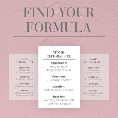 JO Atomic Clitoral Gel - Stimulating Gel for Women - 10 ml Tube