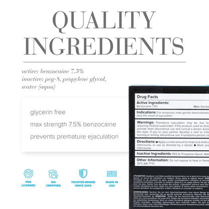 JO Prolonger Spray - 60 mL - Desensitising Spray for Men - 60 ml Spray Bottle