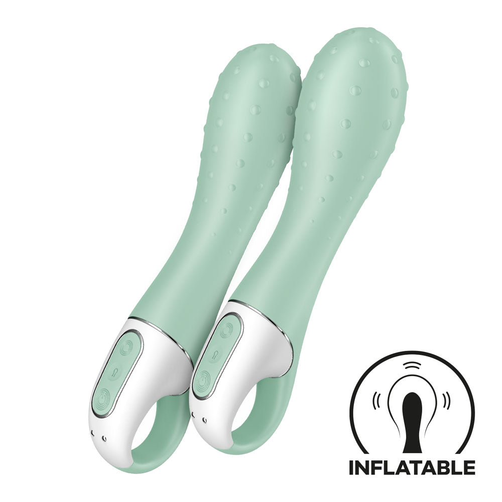 Satisfyer Air Pump Vibrator 3 - Mint USB Rechargeable Inflatable Vibrator